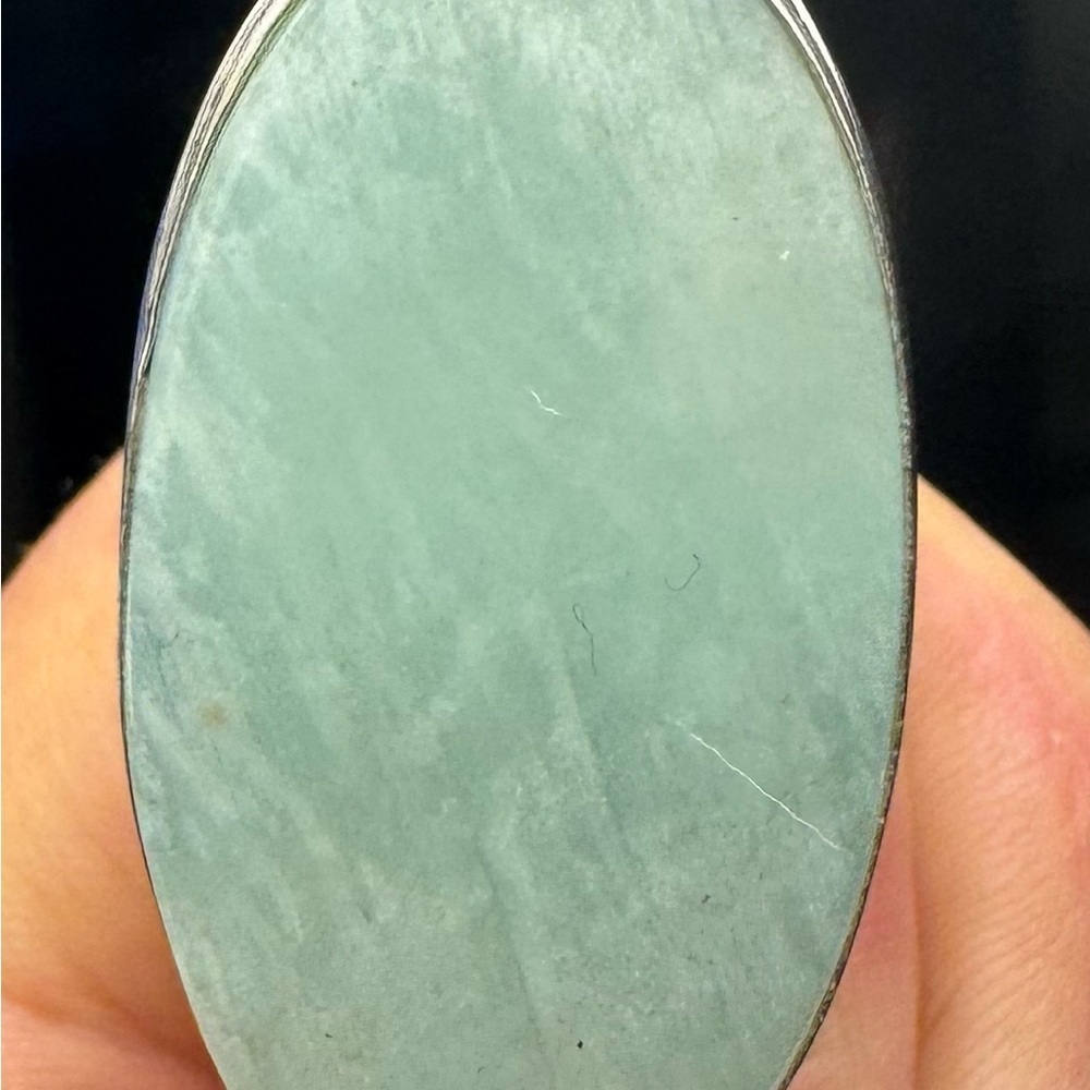 Amazonite 925 Silver Plated Handmade Ring US 5.5. Gorgeous! - Picture 5 of 5